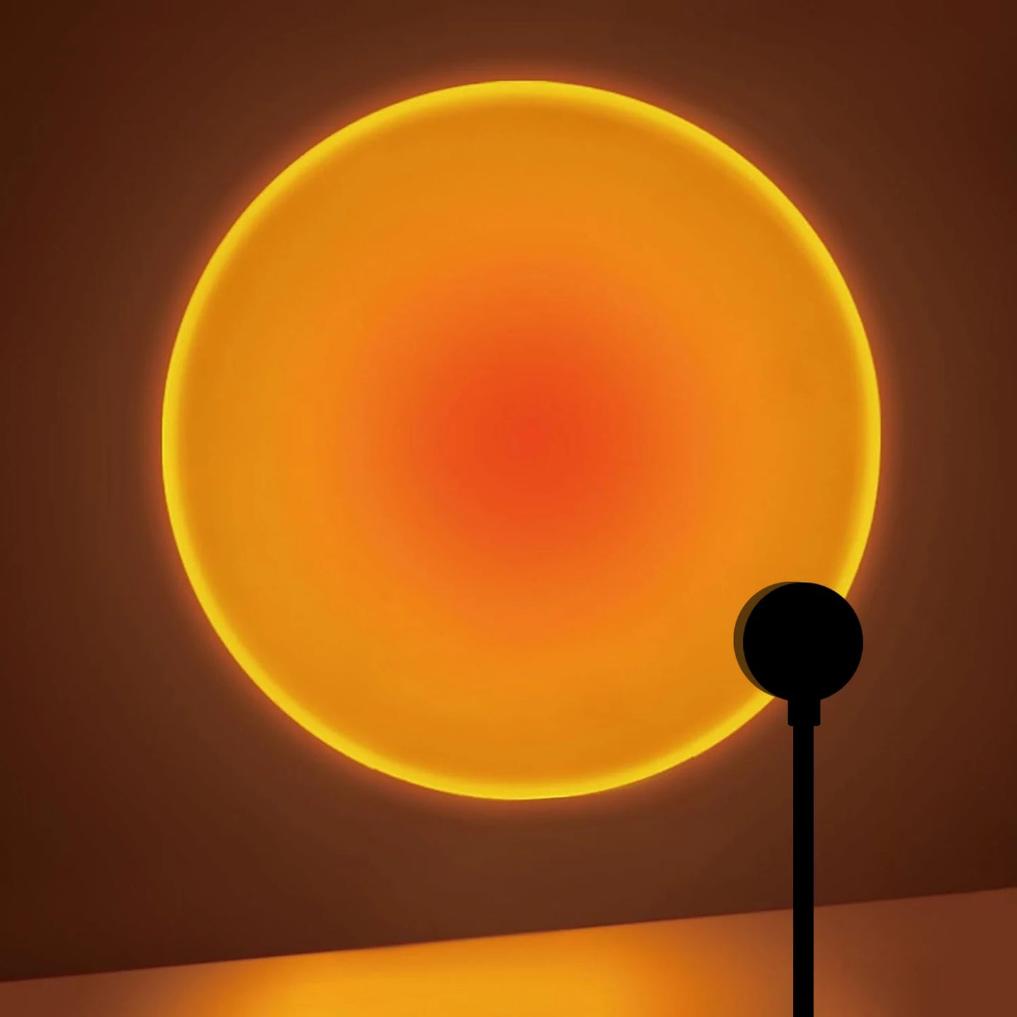 Locryn Decoração de Luxo - Sunset projection lamp, USB home decoration atmosphere lamp, multi-angle rotatable, suitable for home living room and bedroom (Foto 1)