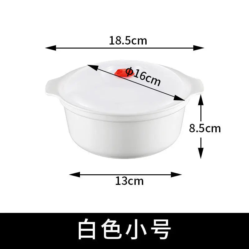 Locryn Decoração de Luxo - Microwave Oven Special Box Heated Soup Pot Rice Steamed Hot Steamed Buns with Lid Eco-friendly Food Grade Kitchen Tool (Foto 10)