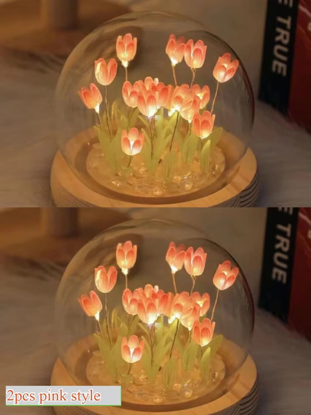 Locryn Decoração & Conforto - Lâmpada de Tulipa Elegante Artesanal LED (Foto 14)