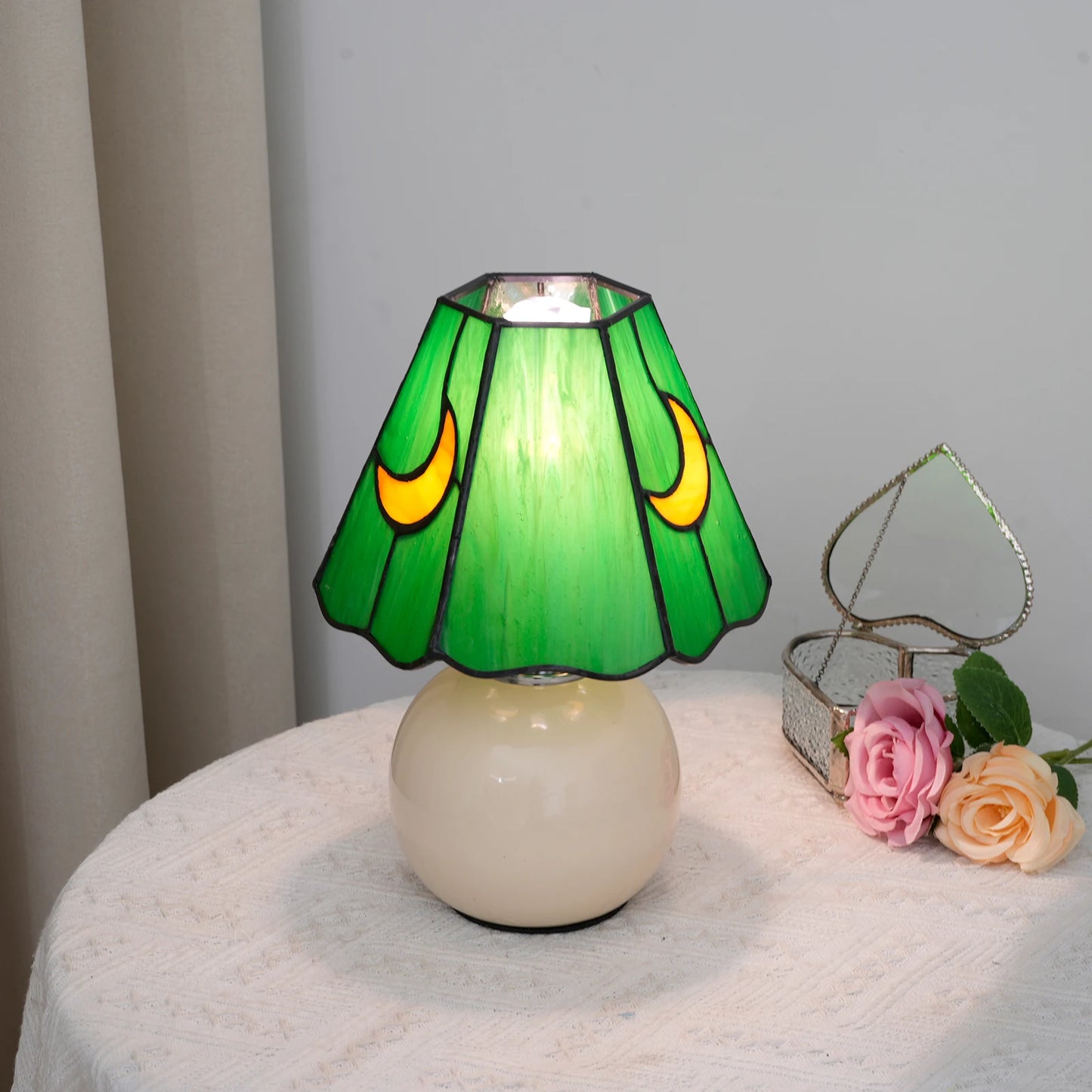Luminária Cogumelo de Vidro Retrô