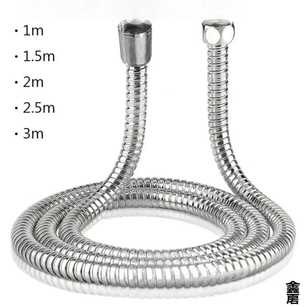 Locryn Decoração de Luxo - Flexible stainless steel water pipe shower head pipe - Waterproof bathroom piping - Bathroom accessories (Foto 1)