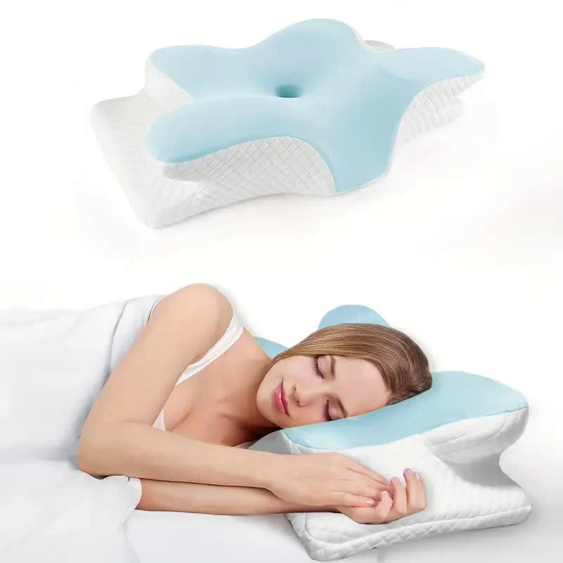 Locryn Decoração & Conforto - Travesseiro Cervical Ergonômico Ortopédico Viscoelástico NASA (Foto 9)