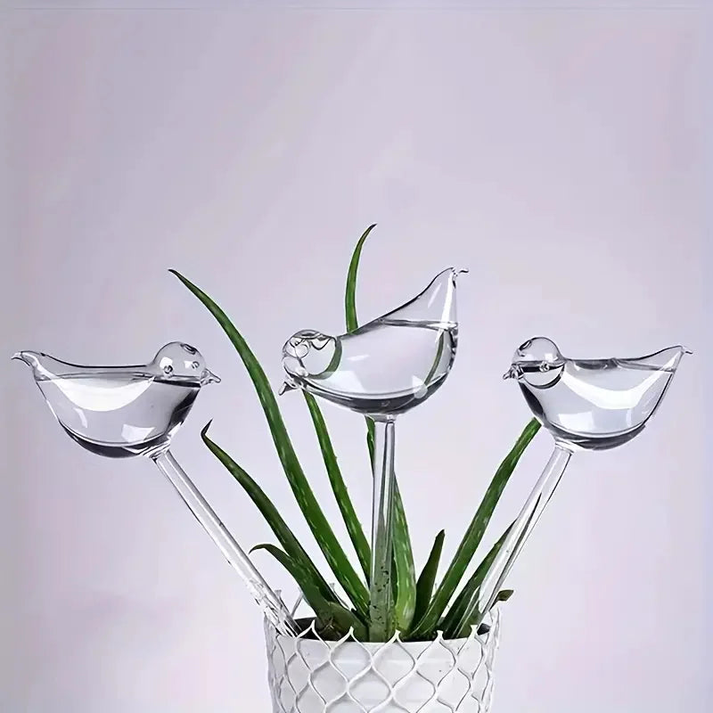 Locryn Decoração de Luxo - Imitation Glass Plastic Bird Automatic Water Dispenser Lazy Water Dispenser Travel Dripping Machine Lazy Water Dispenser Circula (Foto 1)