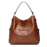 Luxury Faux Leather Hobo Bag – Women's Large Vintage Tote Shoulder Crossbody Bag