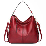 Luxury Faux Leather Hobo Bag – Women's Large Vintage Tote Shoulder Crossbody Bag