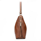 Luxury Faux Leather Hobo Bag – Women's Large Vintage Tote Shoulder Crossbody Bag