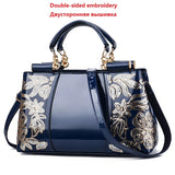 Women's Patent Leather Shiny Shoulder Bag – Large Capacity Messenger Handbag