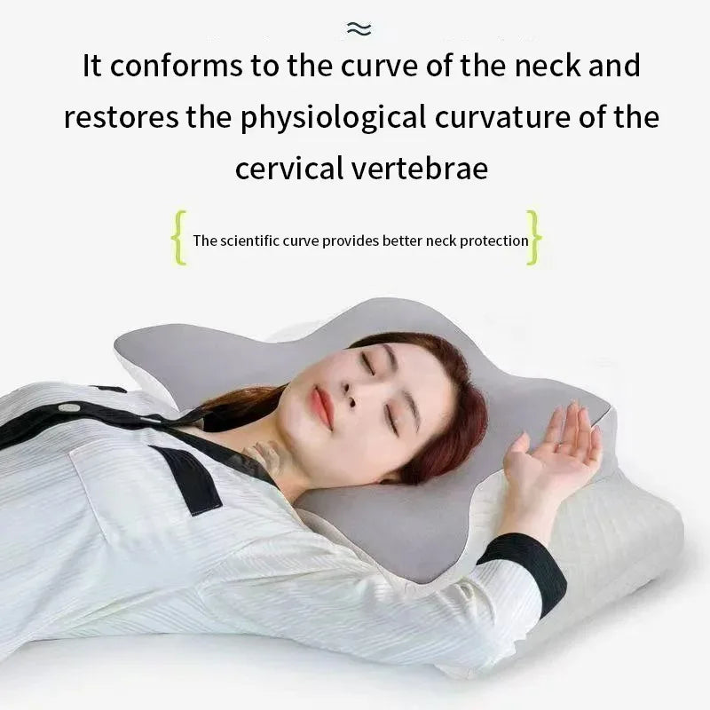 Locryn Decoração & Conforto - Travesseiro Cervical Ergonômico Ortopédico Viscoelástico NASA (Foto 1)