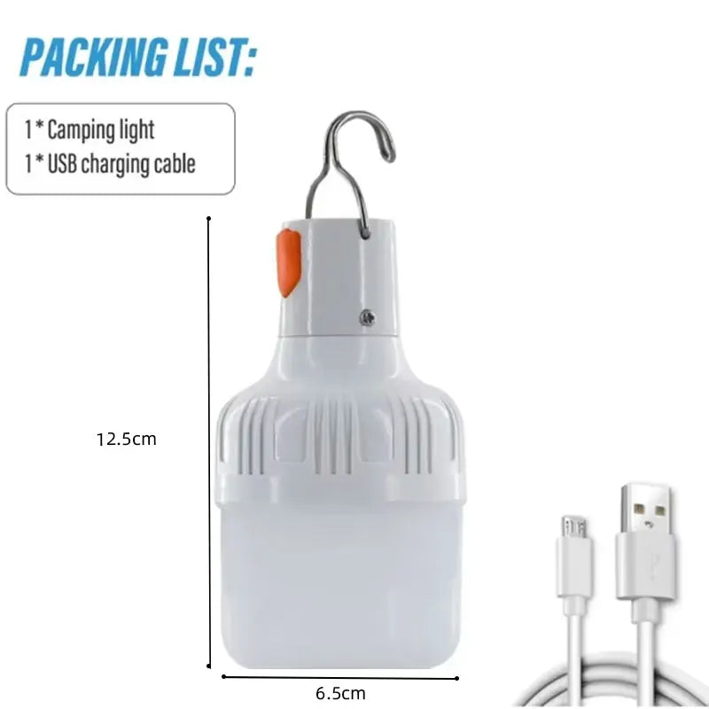 Luminária Portátil Recarregável para Emergências
