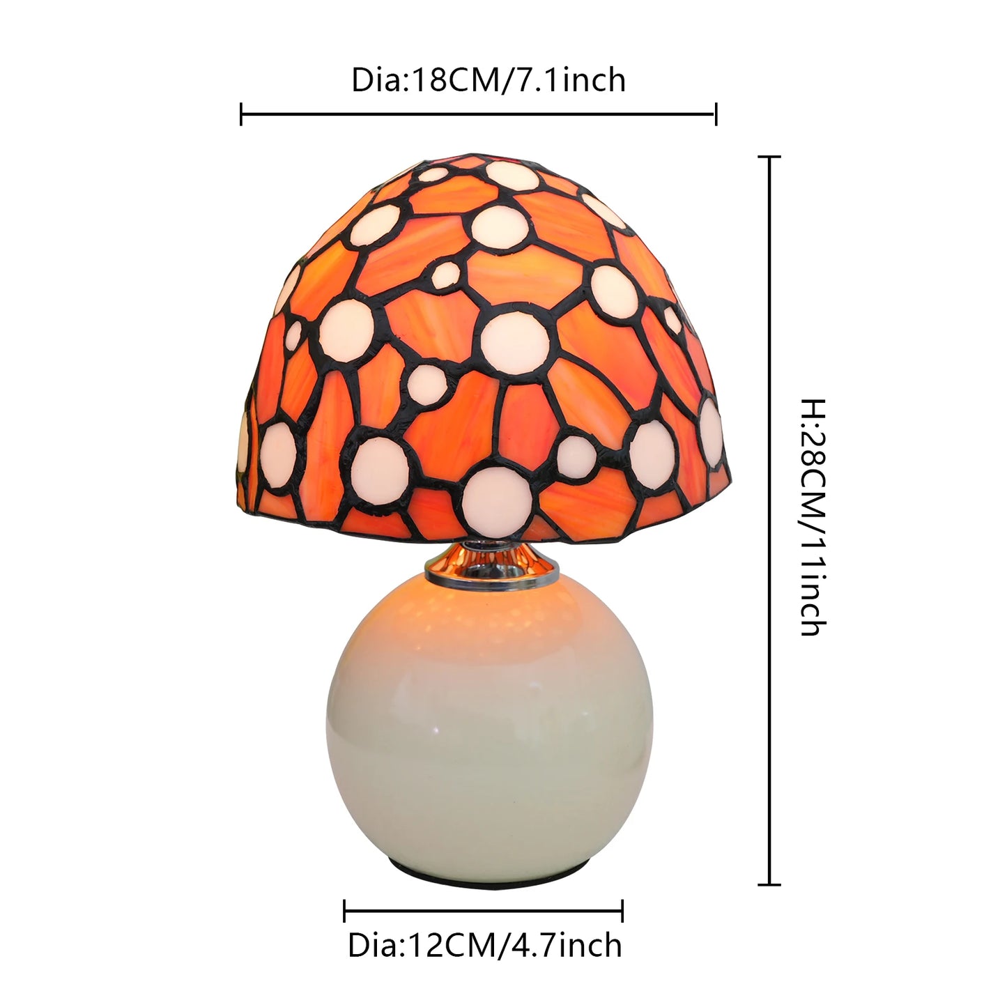 Luminária Cogumelo de Vidro Nordic
