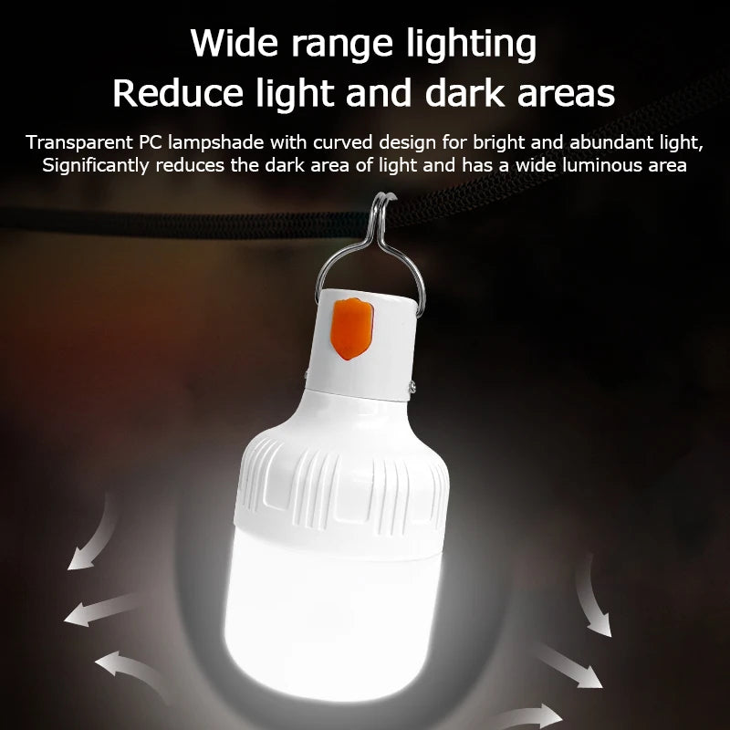 Kit 2 Luminárias LED Recarregáveis para Emergência