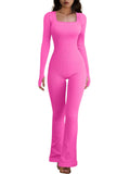 The Square Neck Flare Jumpsuit — Locryn