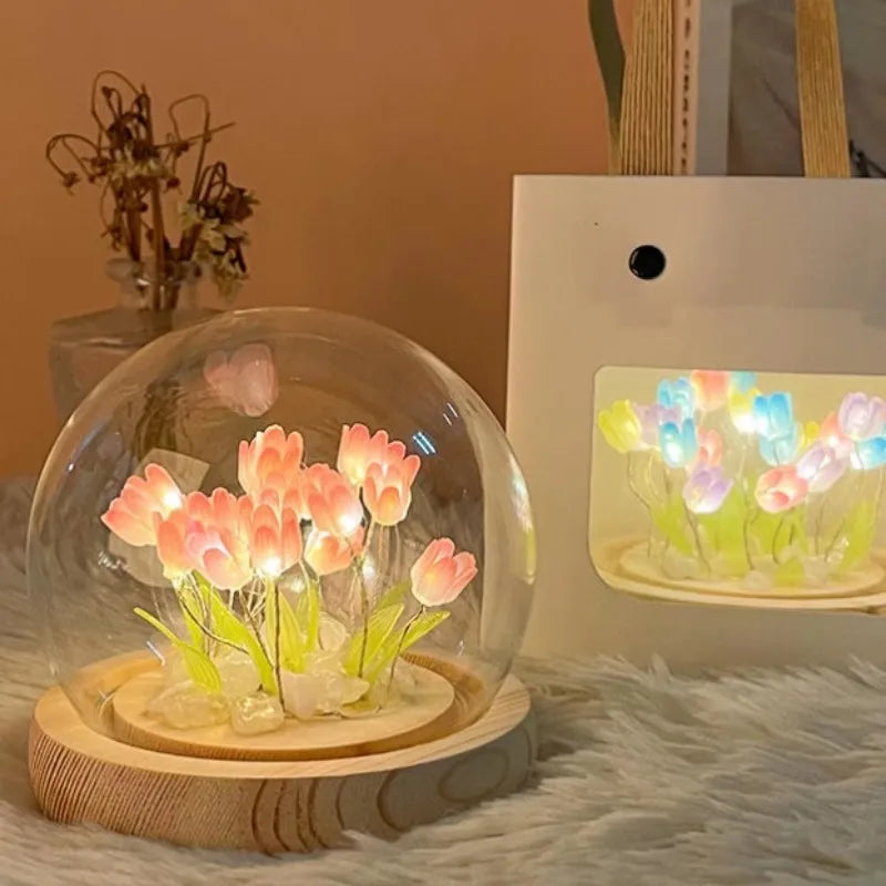 Luz Noturna Tulipa Artesanal LED