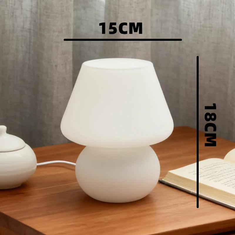 Luminária Cogumelo de Vidro Bauhaus