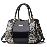 Women's Patent Leather Shiny Shoulder Bag – Large Capacity Messenger Handbag