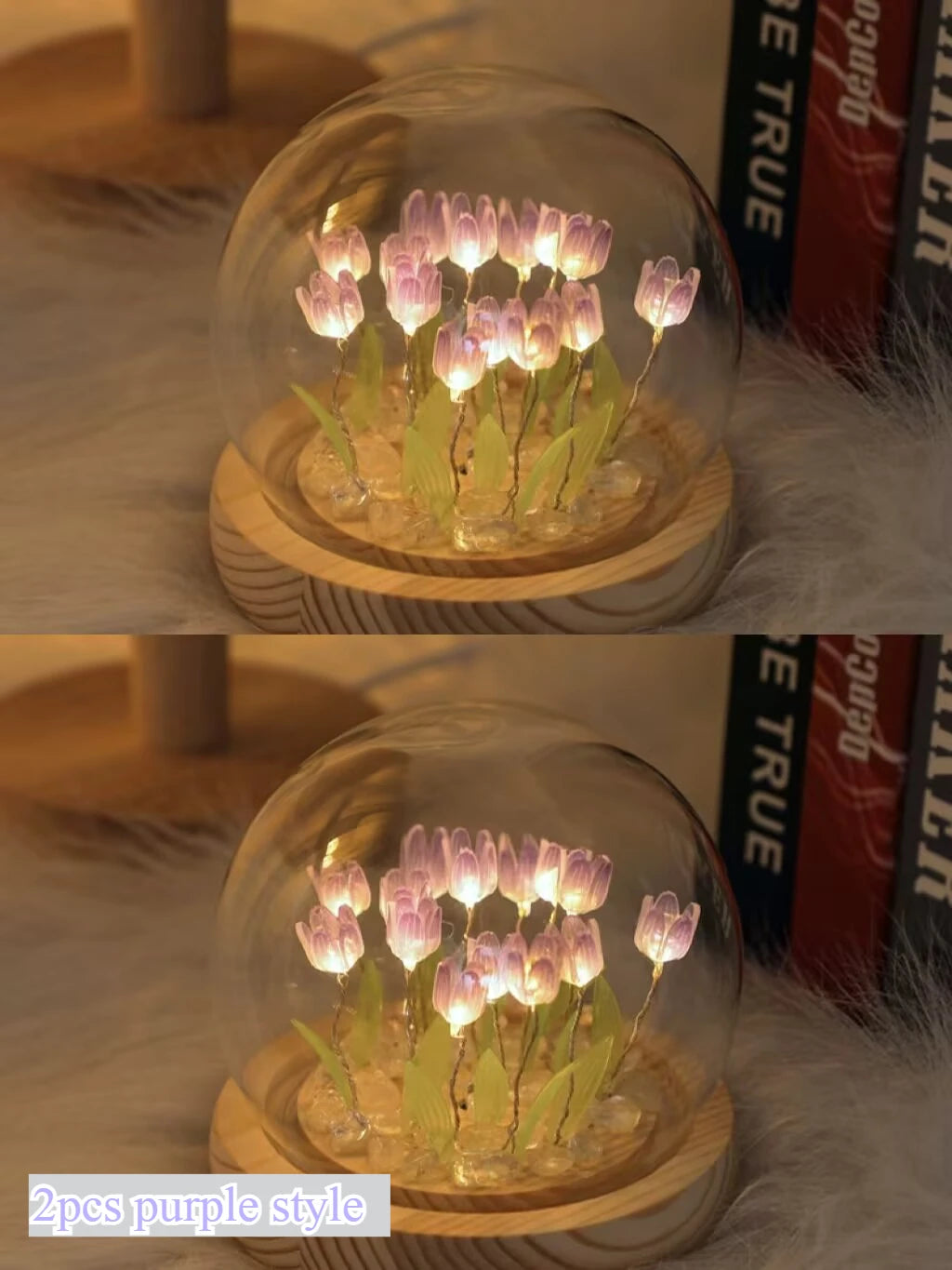 Locryn Decoração & Conforto - Lâmpada de Tulipa Elegante Artesanal LED (Foto 14)