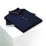 The Stretchy Mandarin Collar Polo — Locryn Men