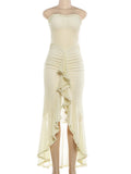 The Mesh Ruched Bodycon Dress — Locryn