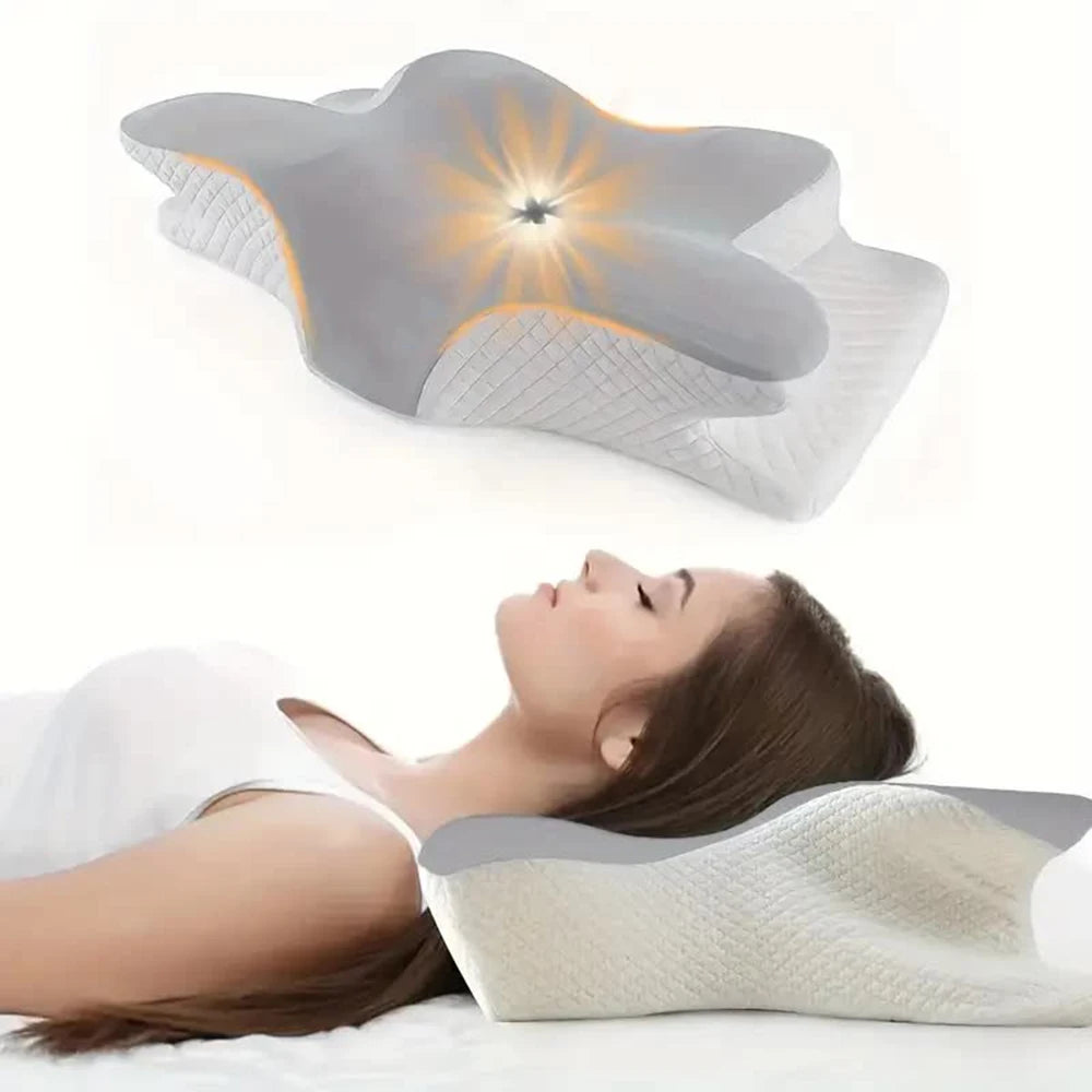 Locryn Decoração & Conforto - Travesseiro Cervical Ergonômico Ortopédico Viscoelástico NASA (Foto 1)