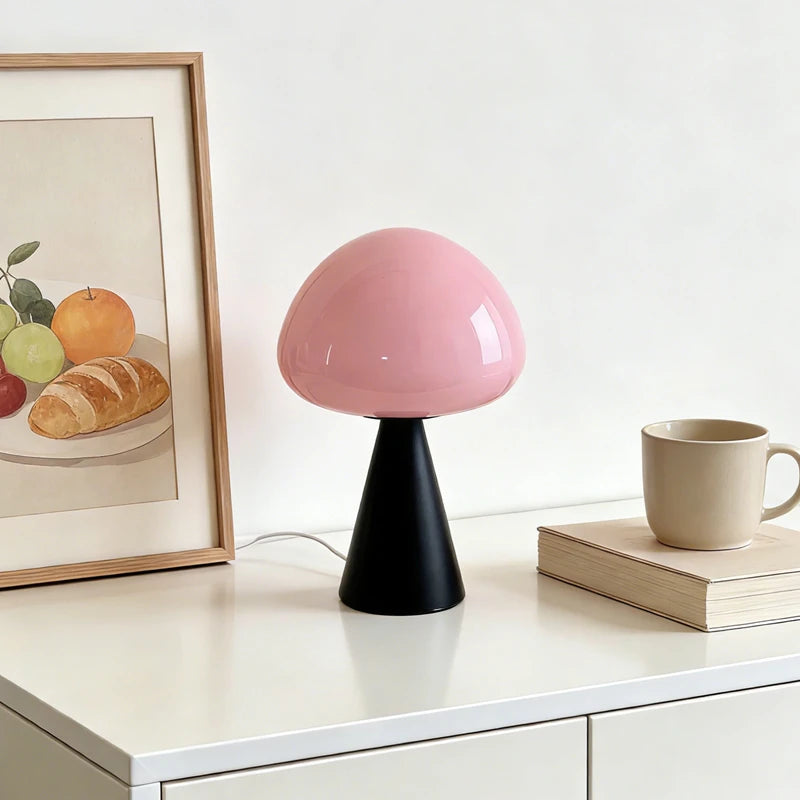 Luminária Cogumelo de Vidro Italiana