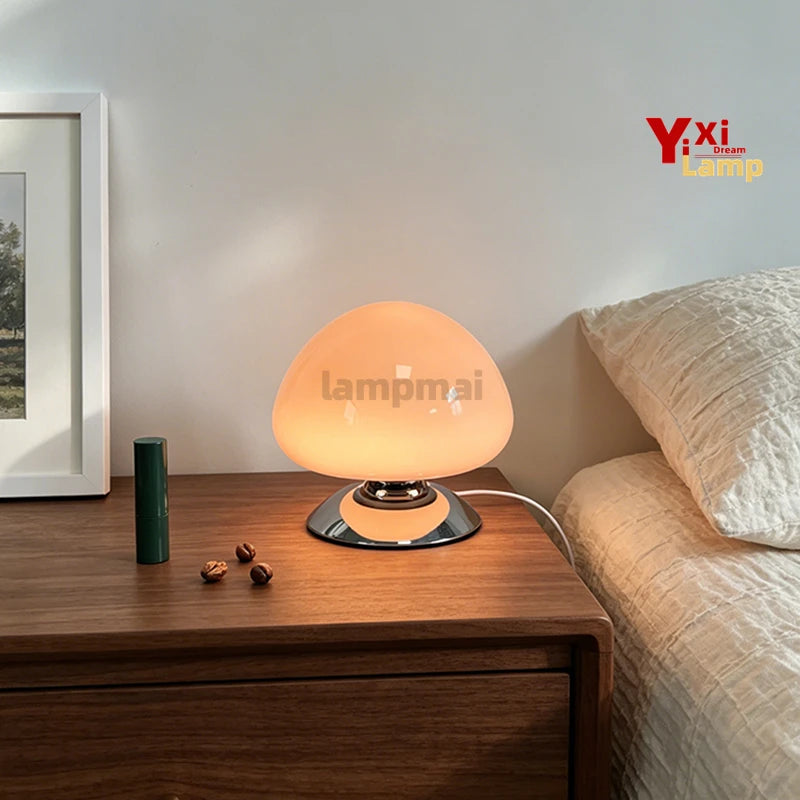 Luminária Cogumelo de Vidro Nordic