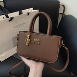 Women's Retro Crossbody Small Square Bag – Luxury Single Shoulder Handbag