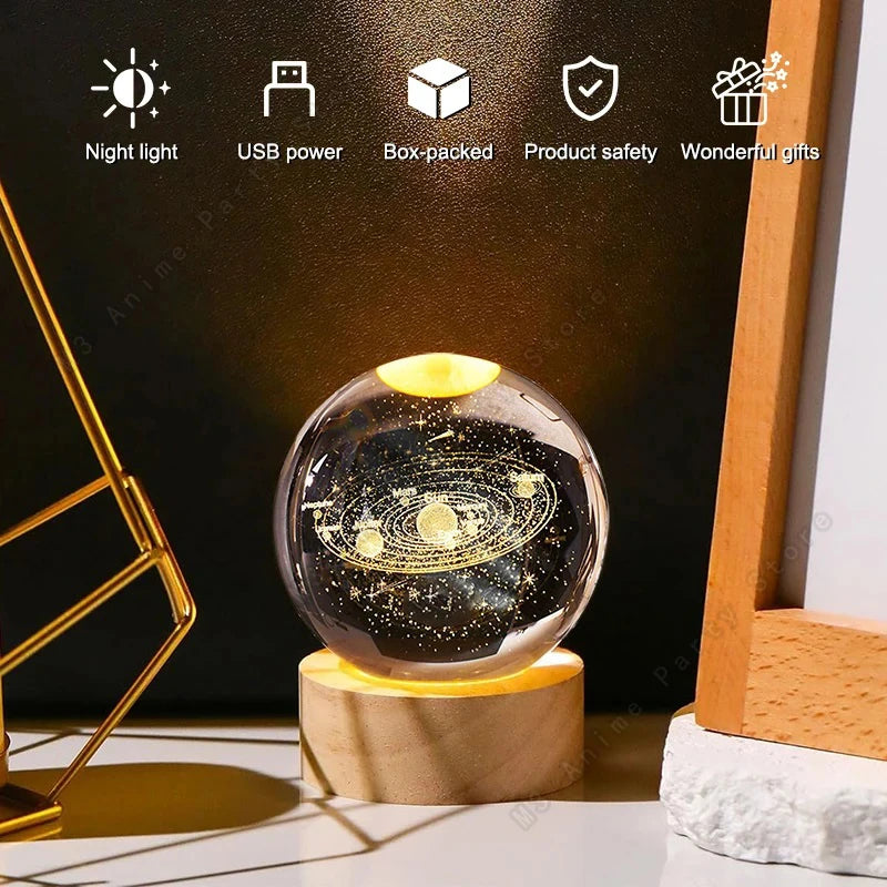 Globo de Cristal 3D Iluminado