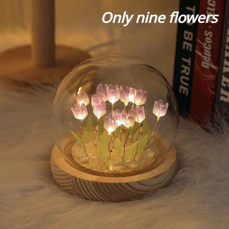 Locryn Decoração & Conforto - Lâmpada de Tulipa Elegante Artesanal LED (Foto 7)