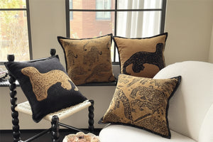 Capa de Almofada Algodão e Linho Natural - Coleção Living Terracota Warm - Apresentação de Design e Luxo | Locryn