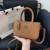 Women's Retro Crossbody Small Square Bag – Luxury Single Shoulder Handbag