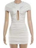 The Ruched Hollow Mini Dress — Locryn