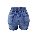 The Lace-Up Denim Shorts — Locryn