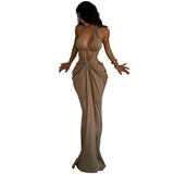 The Cut-Out Halter Maxi — Locryn