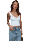 The Lace Backless Crop Top — Locryn