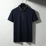 The Half-Zip Short Sleeve Polo — Locryn Men