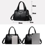 Women's Soft Leather Crossbody Tote Bag – Luxury Shoulder Handbag