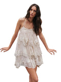 The Lace Patchwork Backless Mini Dress — Locryn
