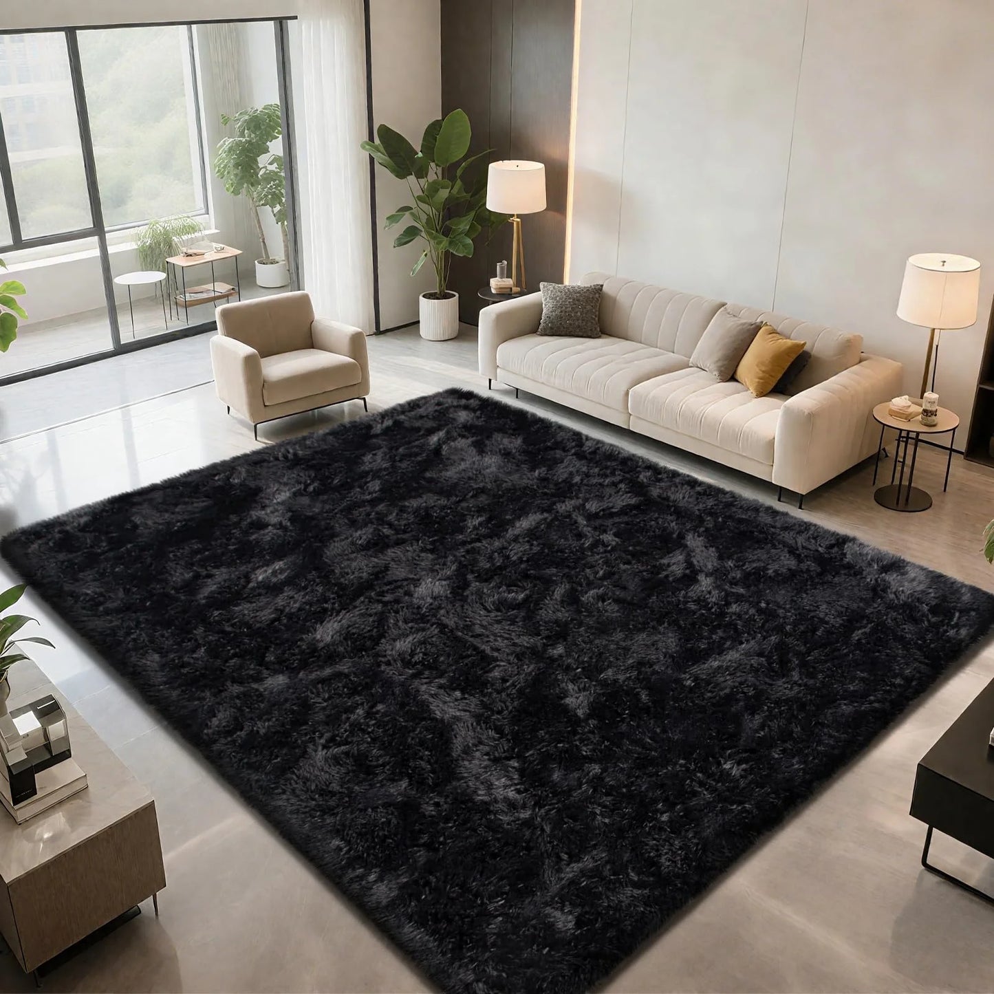Locryn Decoração & Conforto - Tapete Ultra Macio Felpudo para Quarto e Sala (Foto 8)