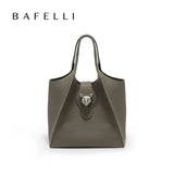 BAFELLI Women's Genuine Leather Tote Bag – Luxury Business Travel Handbag