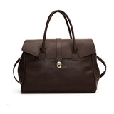 MOODS Luxury Boston Top-Handle Bag – Designer PU Leather Shoulder Crossbody Handbag
