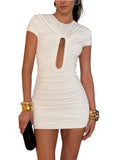 The Ruched Hollow Mini Dress — Locryn