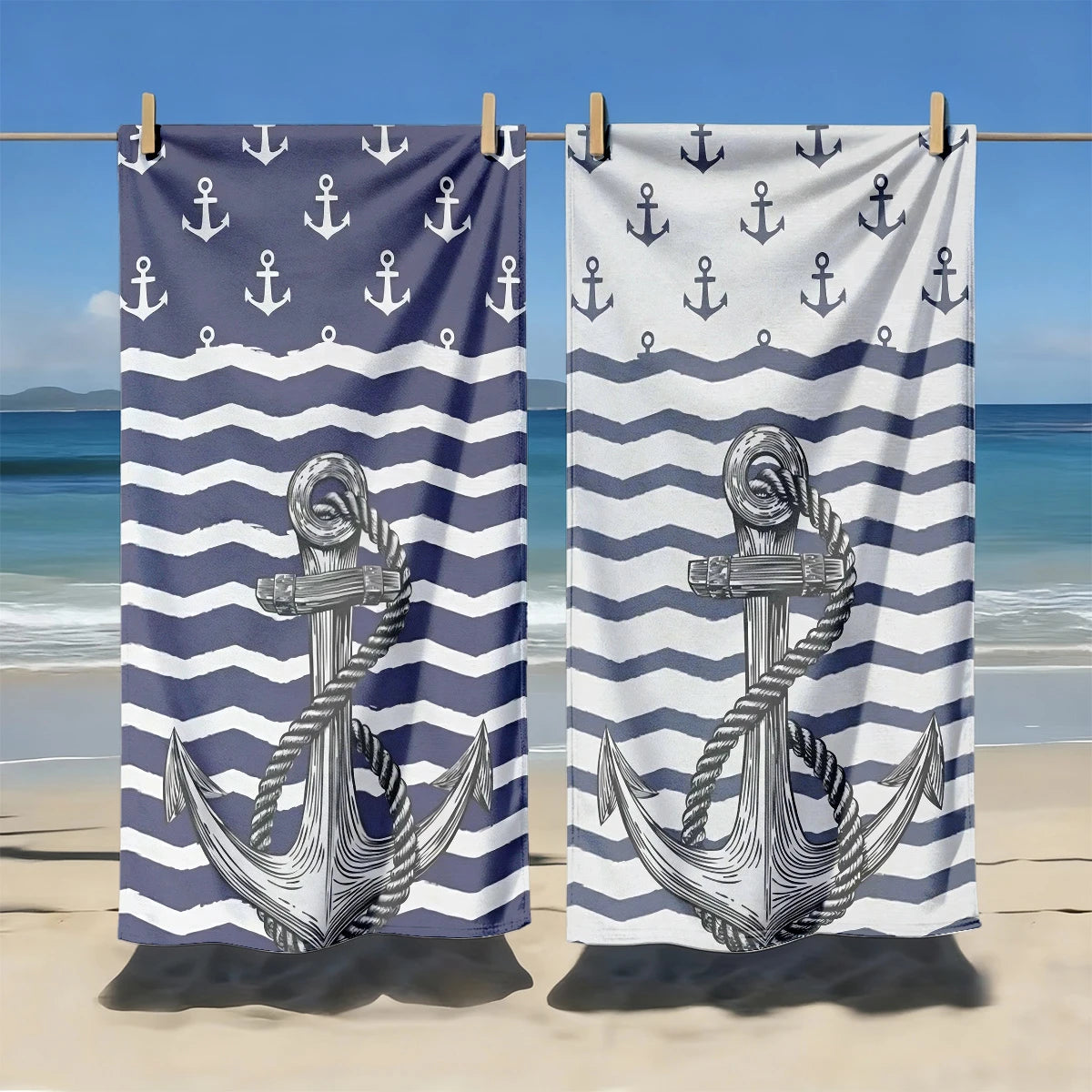 Locryn Decoração & Conforto - Toalha de Praia e Piscina Secagem Rápida Microfibra Luxo (Foto 4)