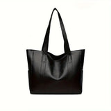 Vintage Large Capacity Canvas Tote Bag – Women's Shoulder Commuter Work & Travel Bag