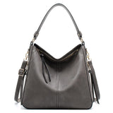 Luxury Faux Leather Hobo Bag – Women's Large Vintage Tote Shoulder Crossbody Bag