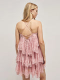 The Lace Patchwork Backless Mini Dress — Locryn