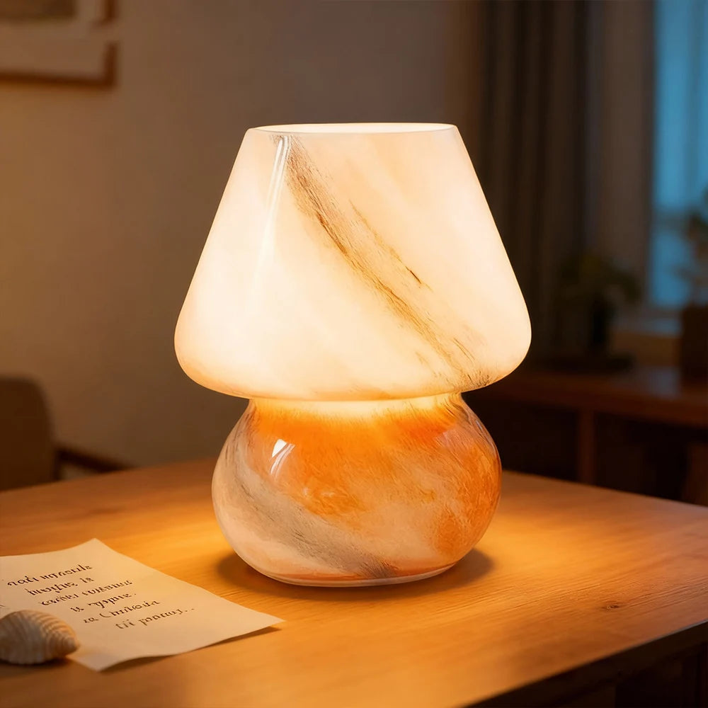 Luminária Cogumelo de Vidro Bauhaus