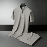 The Breathable Half-Zip Polo — Locryn Men
