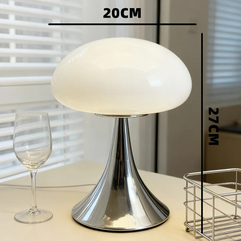 Luminária Cogumelo de Vidro Nordic