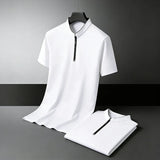 The Premium Half-Zip Polo — Locryn Men