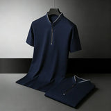 The Premium Half-Zip Polo — Locryn Men